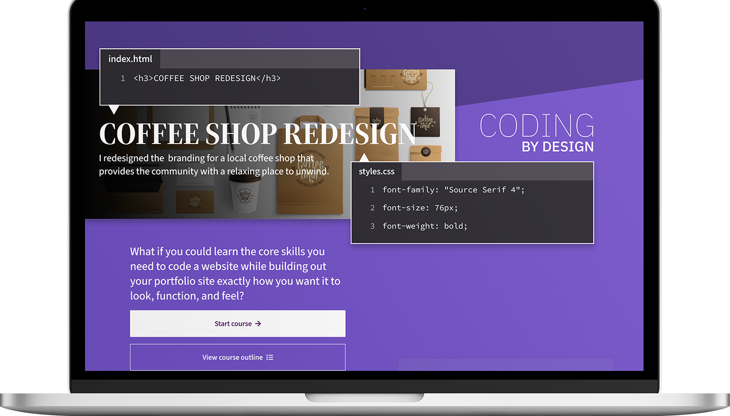 Coding by Design mockup