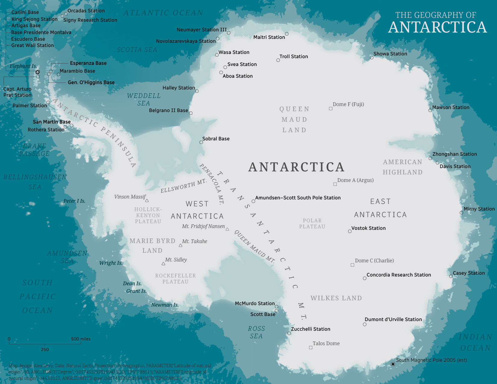 Map of Antarctica