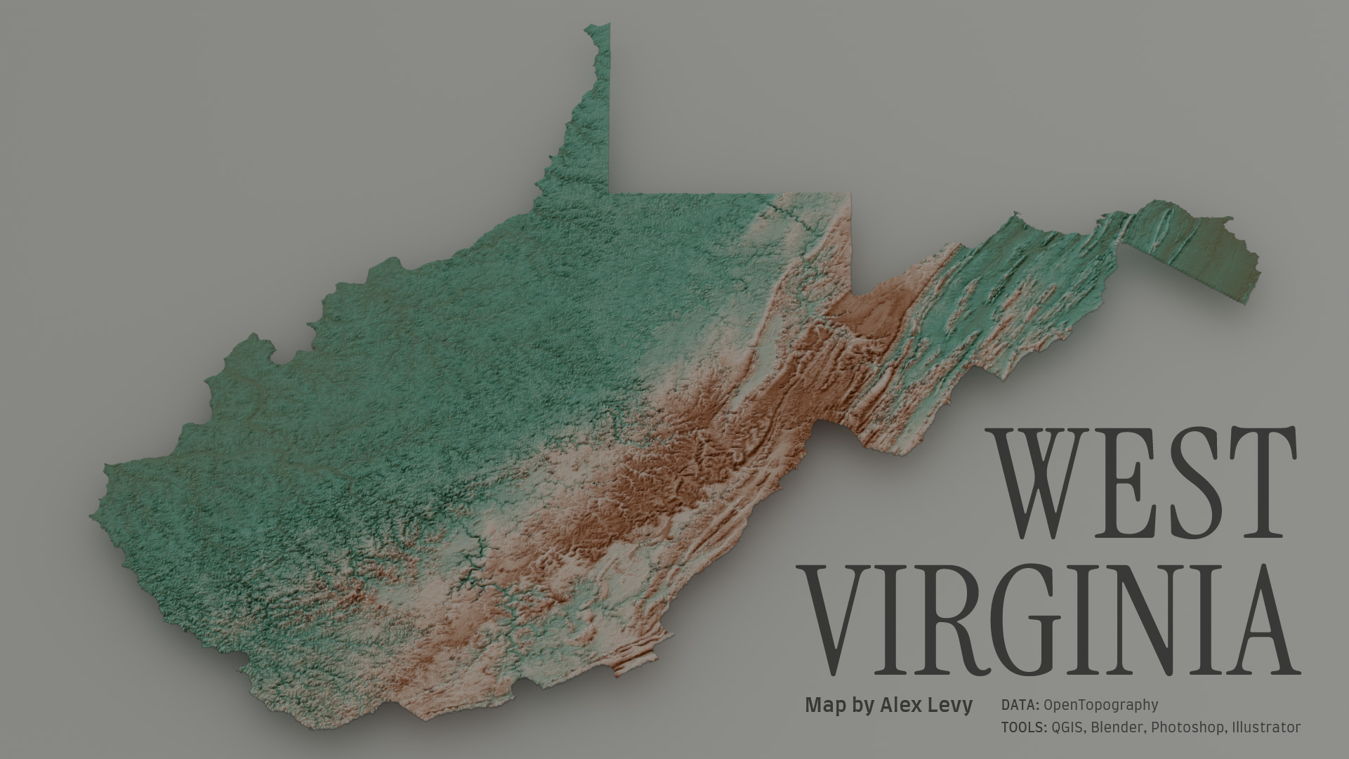 Map of West Virginia