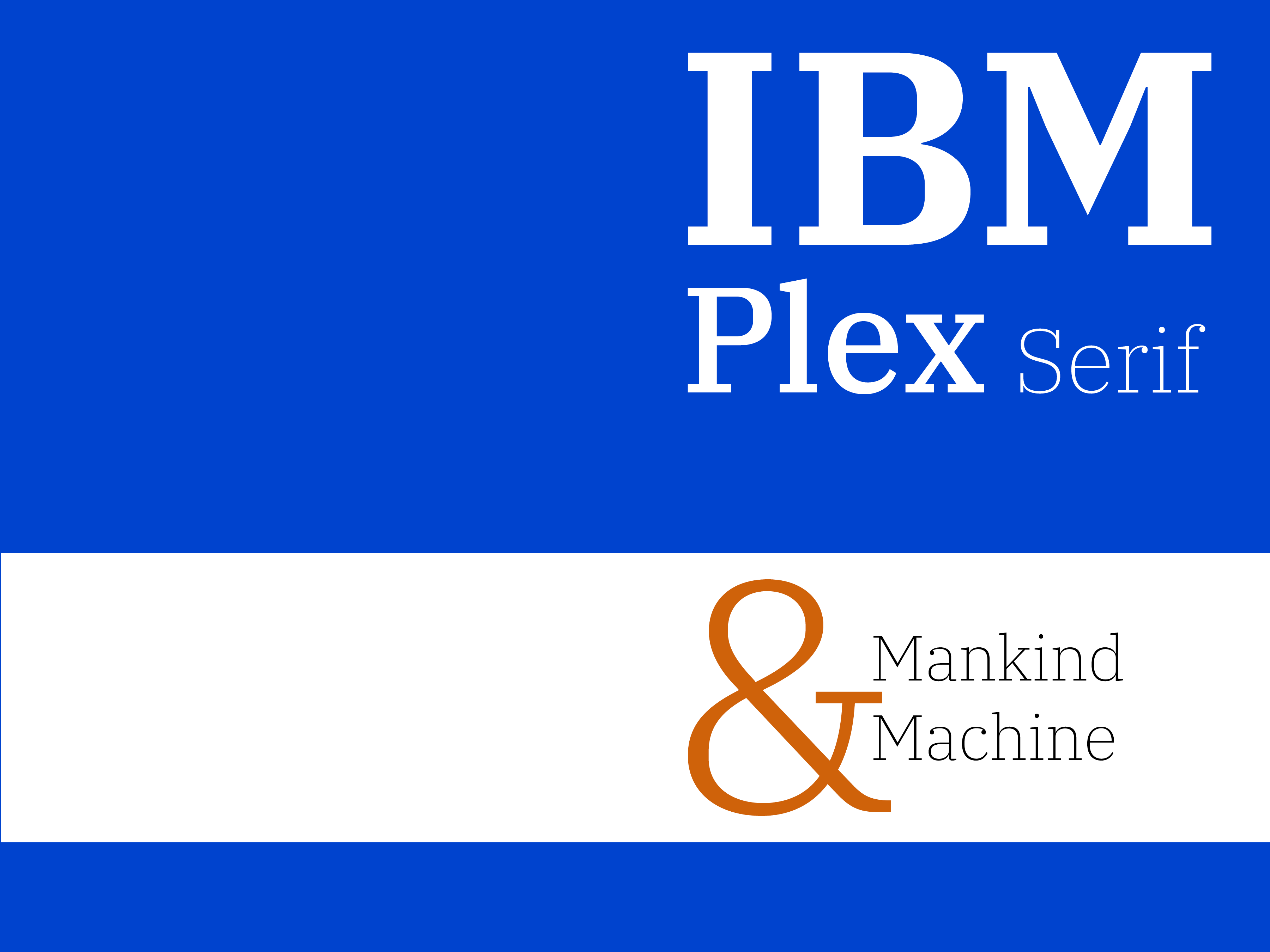 IBM Plex Serif Type Specimen.