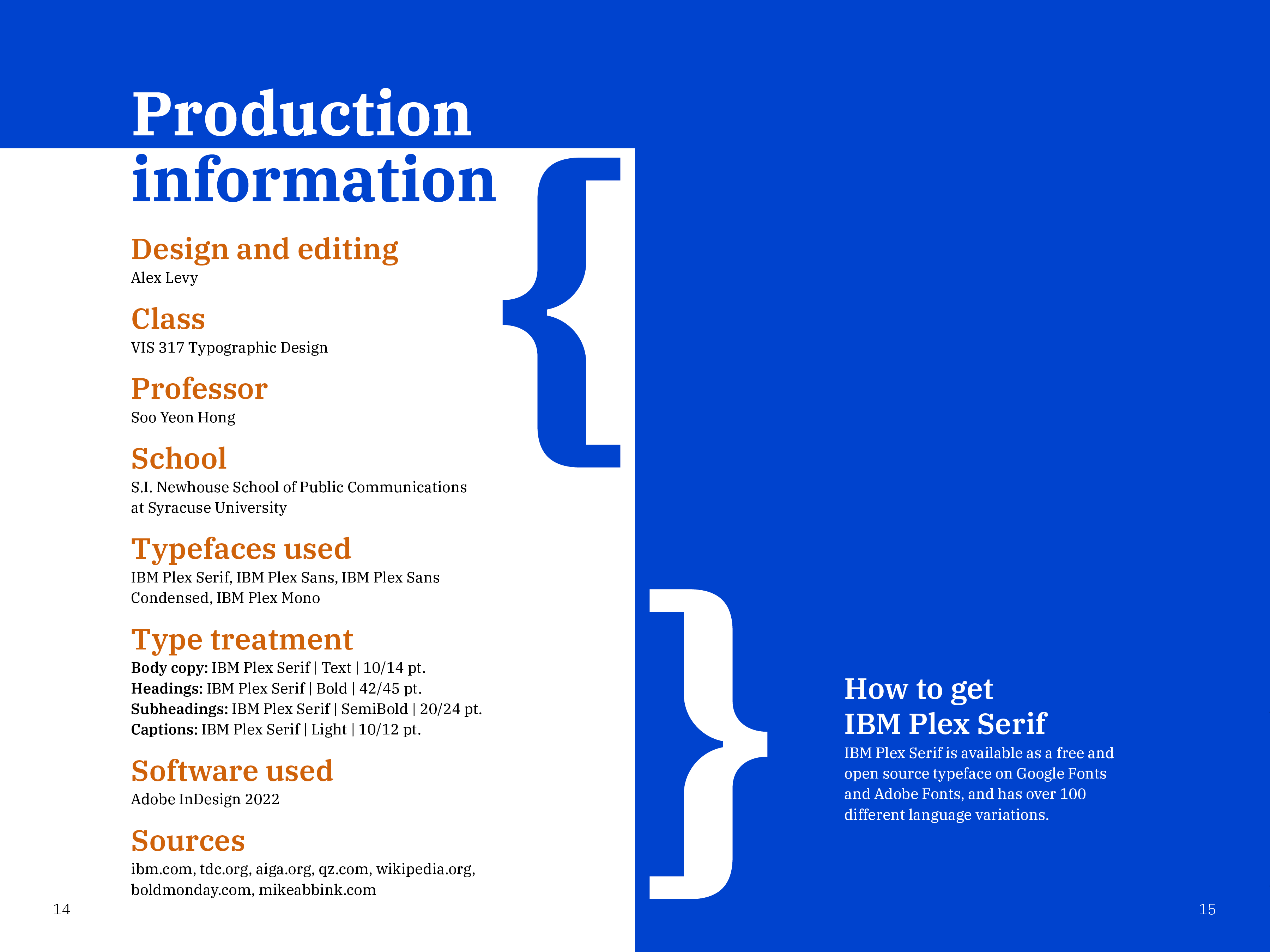 IBM Plex Serif Type Specimen.